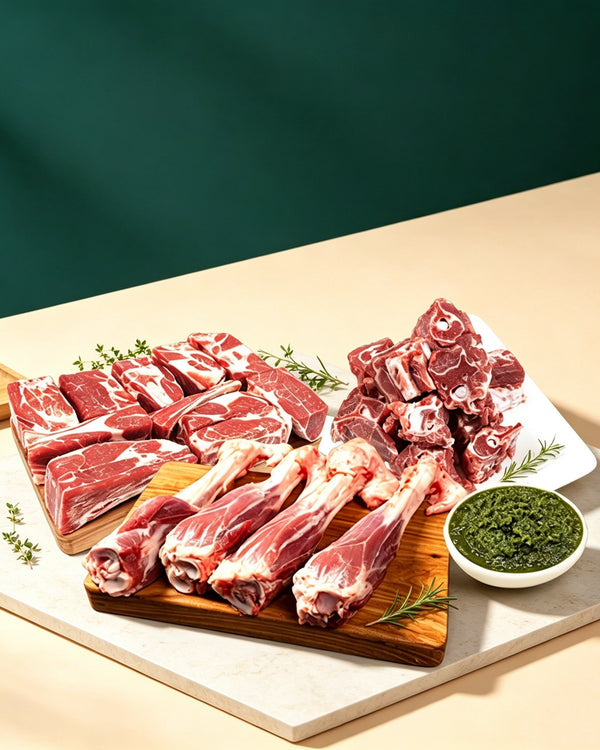 Frozen Raw Lamb Assorted Pack