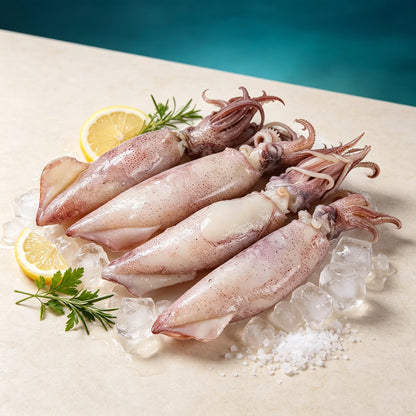 Frozen Raw Whole Squid
