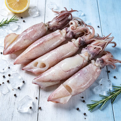 Frozen Raw Whole Squid